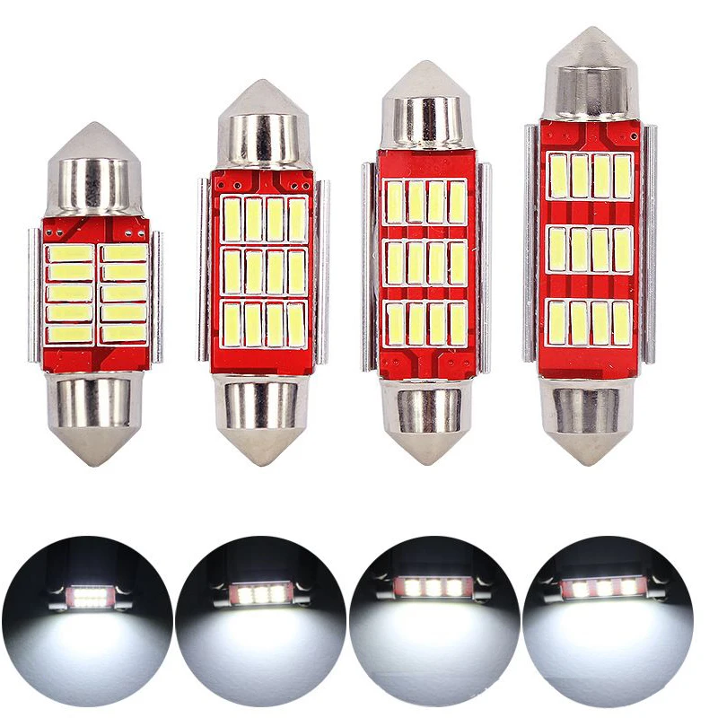 4x гирлянда C5W C10W CANBUS 4020 SMD светодиодный светильник Купол автомобилей авто