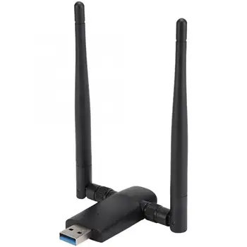 

5G USB3.0 Driver Free Wifi Receiver Dual Band Wireless Gigabit Network Card with 5DBI High Gain Dual Antenna