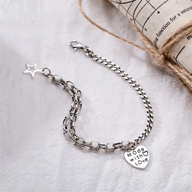 Мода 925, серебряные браслеты с подвеской для женщин, винтажные тибетские серебряные цепочки, браслеты с подвесками, вечерние ювелирные изделия, аксессуары, подарок