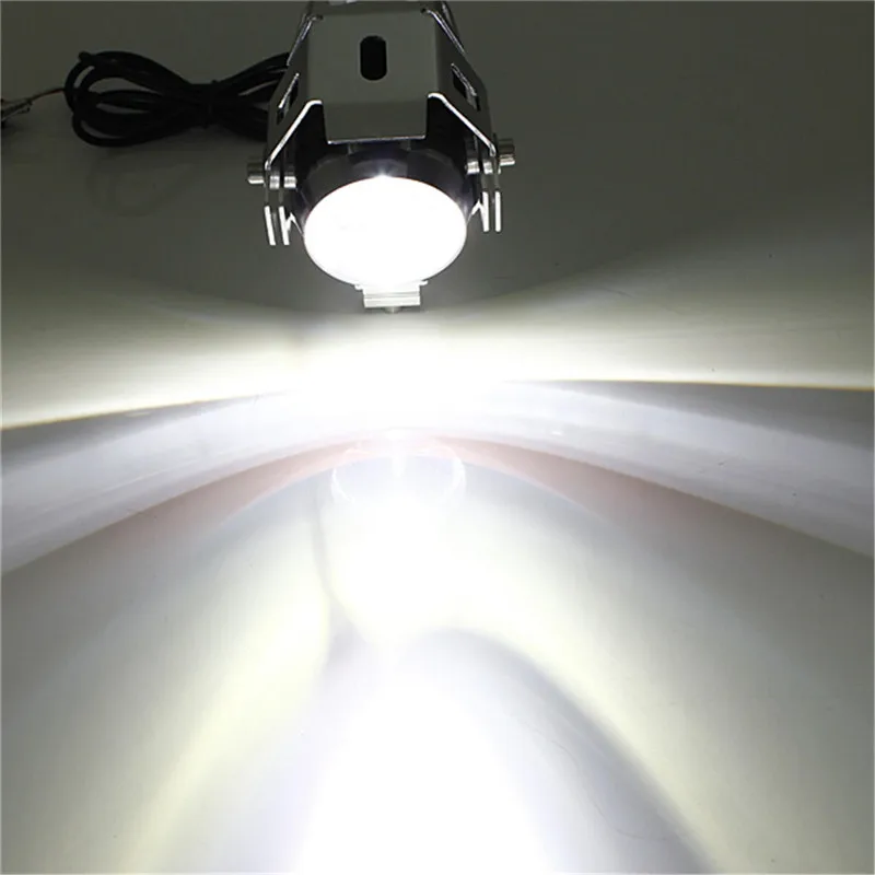 Мотоциклетная Передняя светильник 125W 3000LM 12 V-80 V U5 светодиодный IP68 Водонепроницаемый Мотоцикл головной светильник противотуманная фара лазерный светильник головной светильник объектив