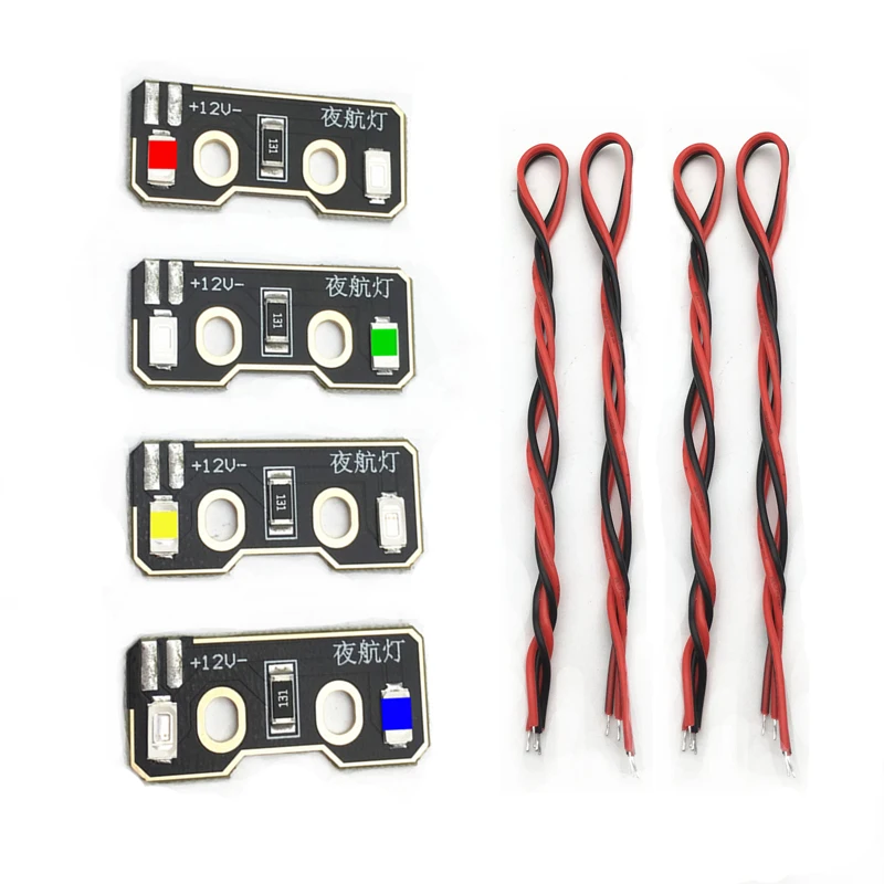 

4pcs Drone Rack LED Night Light Colorful Four-axis Multi-rotor for RC Aircraft Model F450/F300/F550/S500/S550