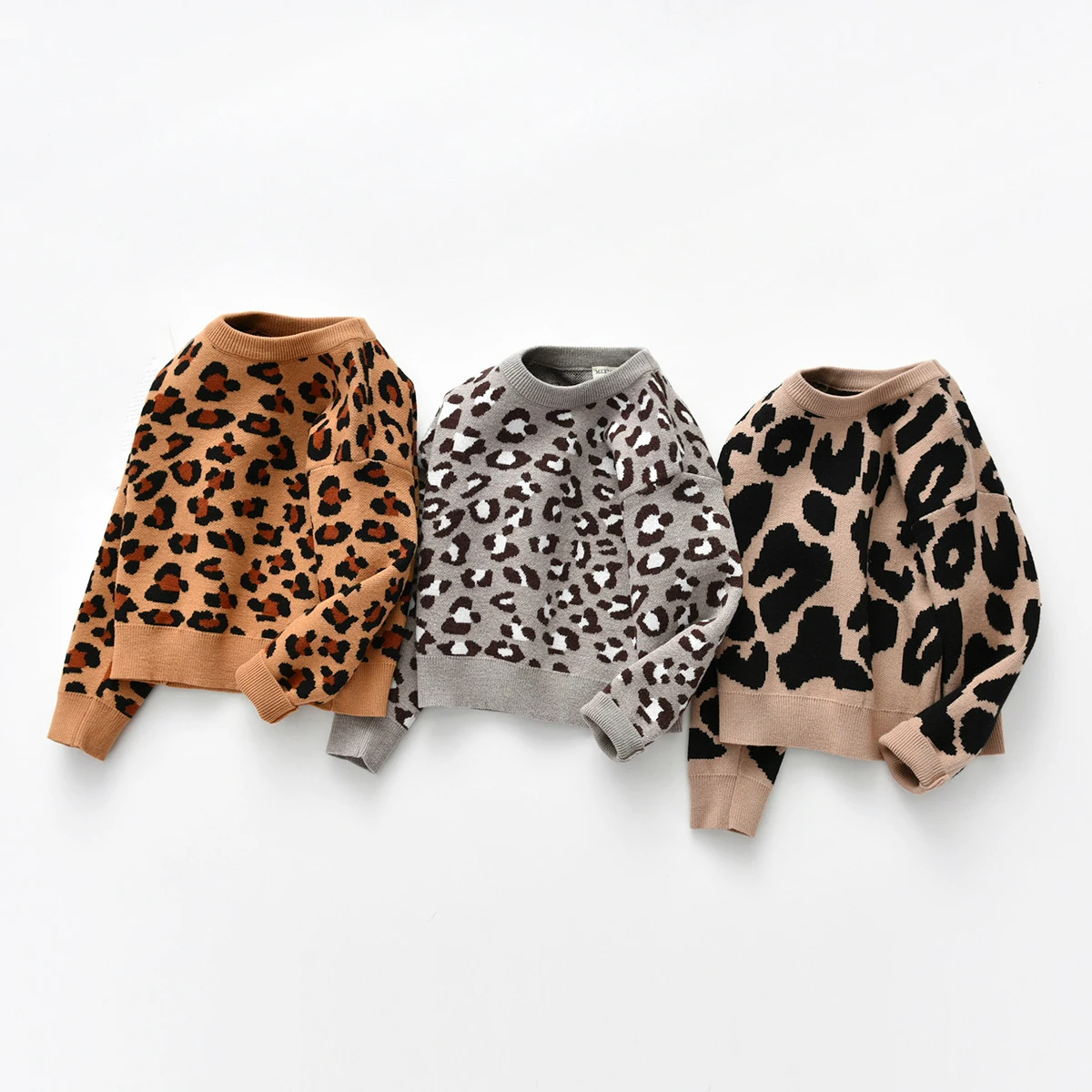 Low Cost Sweaters Pullover Knitted Toddler Leopard Baby-Girl Kids Children's Casual Tops Long-Sleeve glLlEebQ9