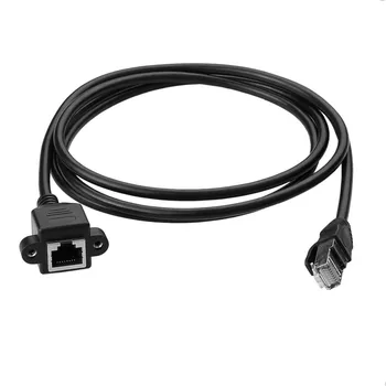 

RJ45 Male to Female Screw Panel Mount Ethernet LAN Network Extension Cable for extend existing Ethernet connection routers A3