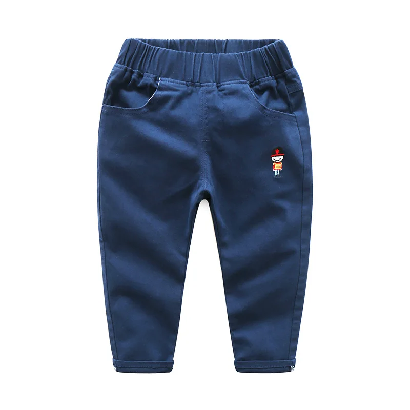Новинка года, Детские повседневные штаны с открытым шаговым швом для мальчиков корейский стиль, весенние детские штаны из чистого хлопка