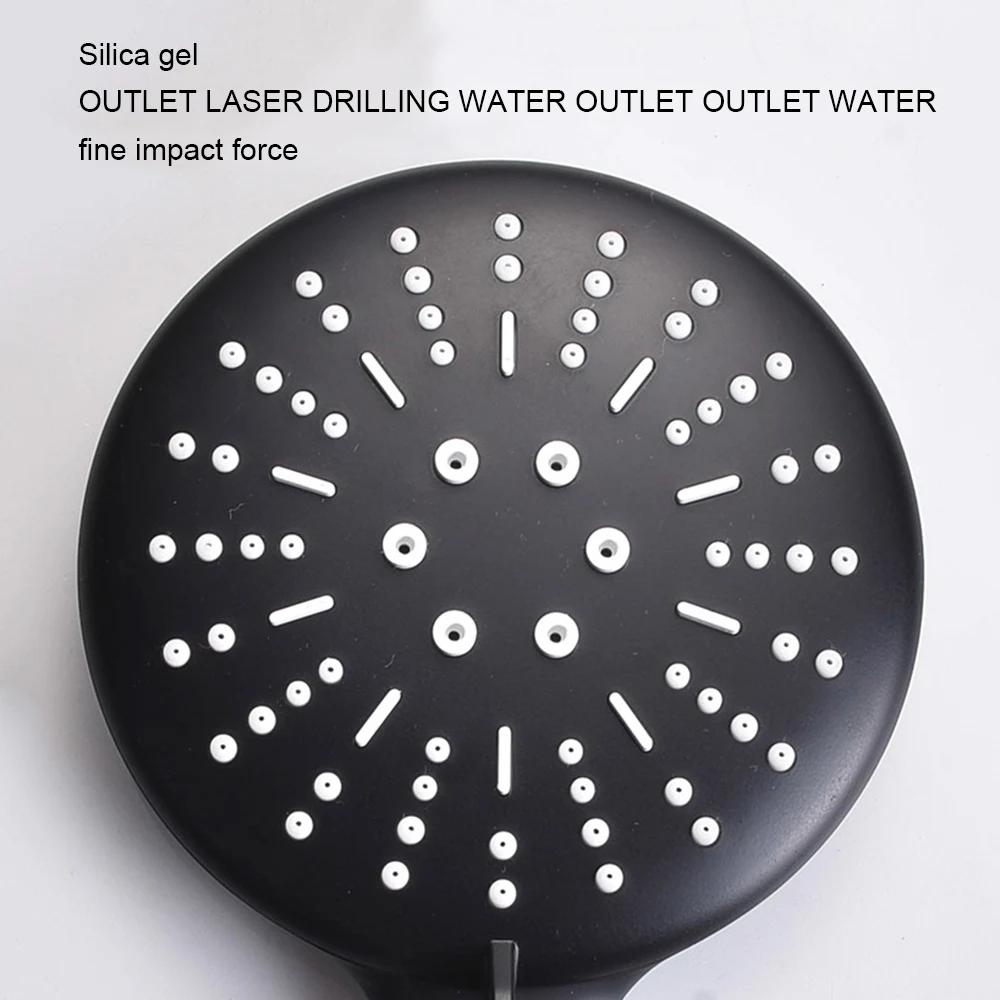 3 режима матовая черная насадка для душа ручная регулируемая функция Дождь