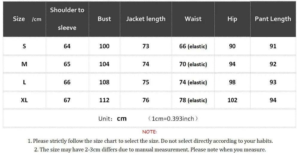 驼色suit size chart