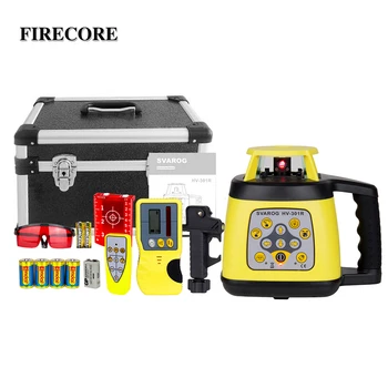

FIRECORE Red Rotary Laser Level Automatic Self-leveling High Accurate With Receiver Remote Control+5M Tower Ruler+1.6M Tripod