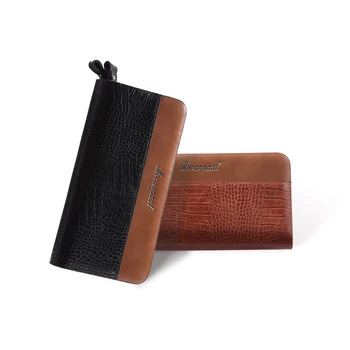 

Wallet Male Fashion Classics Multifunctional Double Zipper Long Purse Wallet Man Wallets Mens Card Holder Carteria Portfel Murse