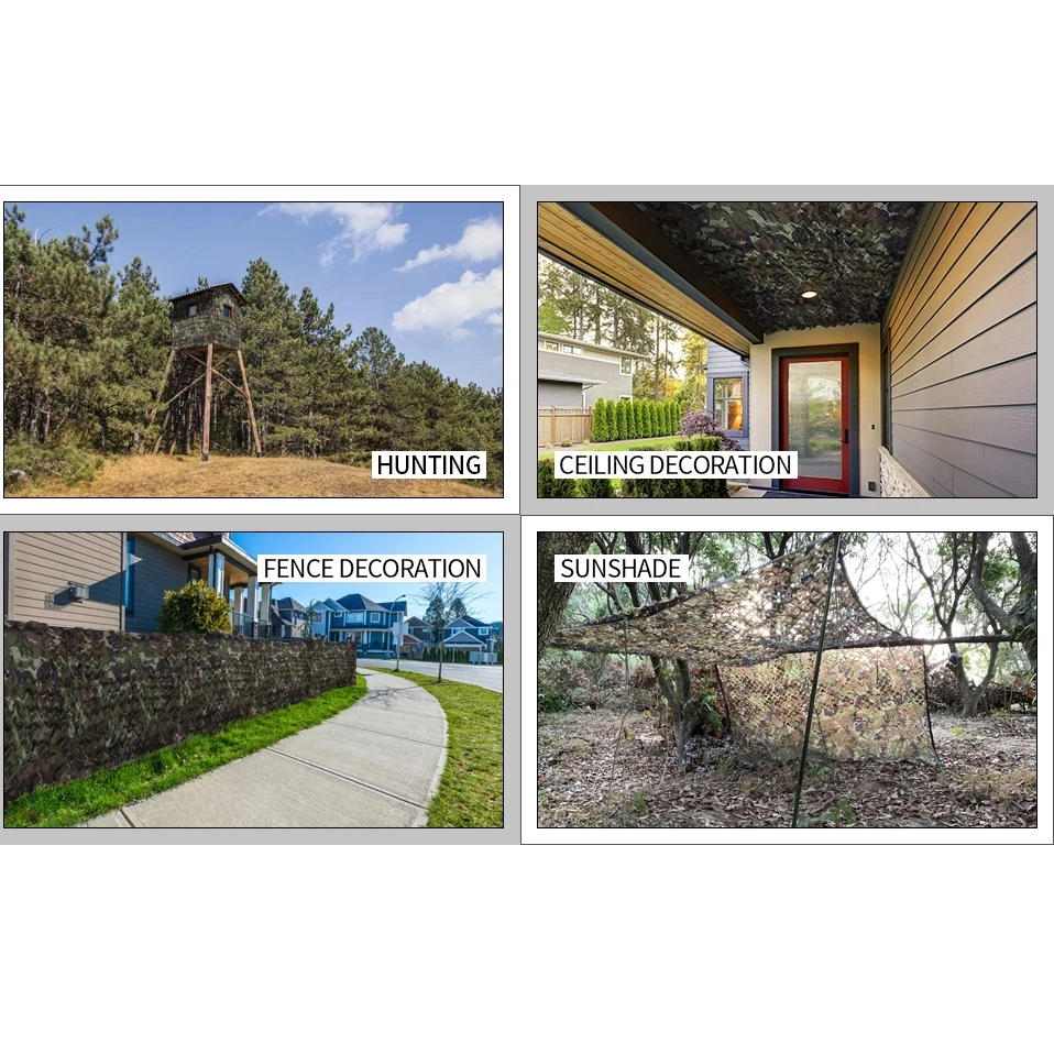 Green Camouflage Netting, Garden Pergola Roof Shading Net, Outdoor Camouflage Net For Military Hunting Shooting, Uv Protection, Car Cover Camo Net 2m 3m 4m 5m 6m,Jungle-6×7m(19.723ft - View #8