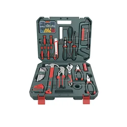 Valise à outils multifonctionnelle en plastique étanche, mallette de transport rigide pour électricien, boîte à outils complète OF50JX 