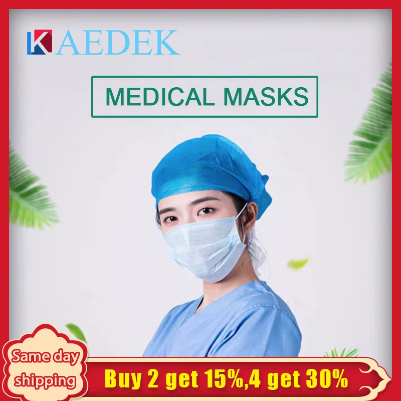 

N95 Face Mask 5 Pcs Surgical Mask Medical Anti-virus Respirator Disposable Mouth Masks 3 Layer FFP3 KF94 Elastic Earloop Masks
