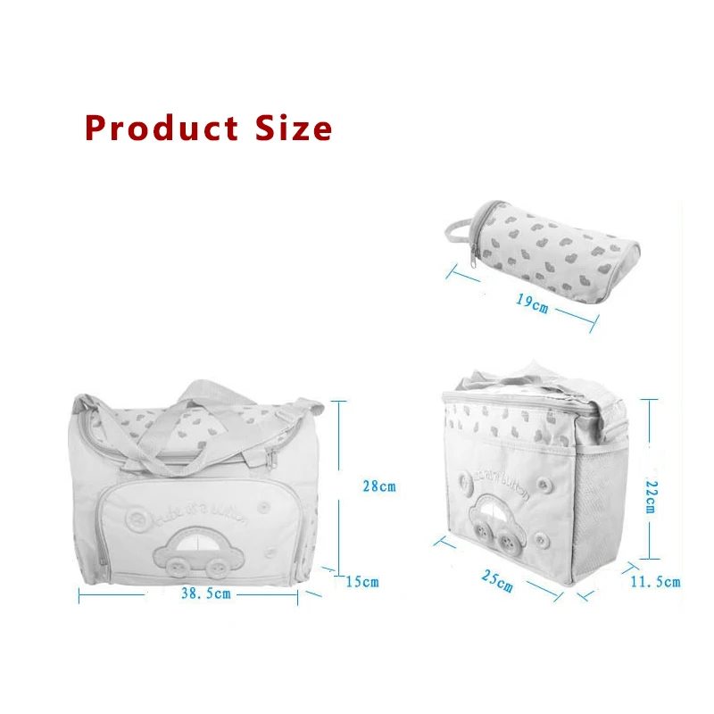 Baby Diaper Bag Sets For Mom Baby Bag Bottle Holder Large Capacity Mummy Stroller Maternity Nappy Bags Hobos Nursing Travel bag