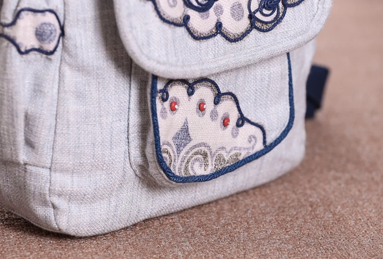 Модный Национальный String appliques женский рюкзак для шоппинга! Хороший тиснение леди Накладка и крышка backrack Горячая универсальная холст backruck