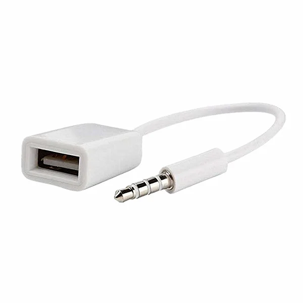 Автомобильный 3,5 мм штекер AUX аудио разъем USB Женский конвертер кабель MP3 автомобильные аксессуары GV99