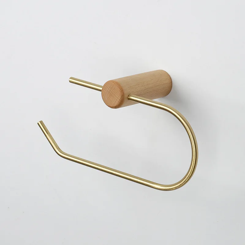 욕실 화장지 홀더, 벽걸이 티슈 롤 행거, 욕실 액세서리, 벽 종이, Porta Papel Higienico Wood Copper