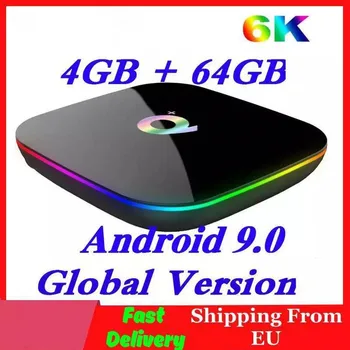 

H6 6K Smart Tv Box Android 9.0 4Gb Ram 64Gb Rom Quadcore Play Store Youtube Wifi set Top Box 2G16G Media Player Q Plus