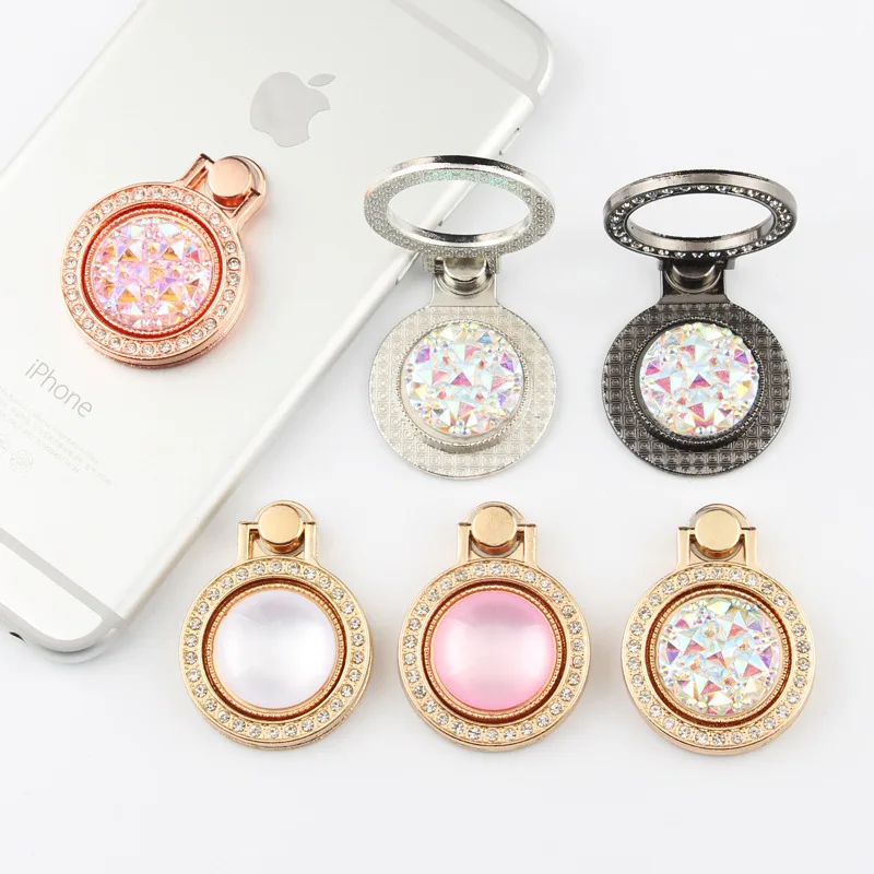 

Luxury universal multifunctional gem mobile phone bracket mounting bracket ring phone bracket suitable for iphone Xiaomi Huawei