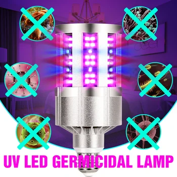 

Desinfection Light LED Corn Bulb 9 18 UVC LED Bulb E27 UV LED Lamp 220V Smart Ultraviolet Light Bactericidal Sterilization Lamp