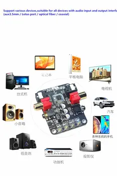 

Audio 5v Bluetooth 5.0 receiving transmitter converter fiber coaxial stereo output 24bit-192K Audio