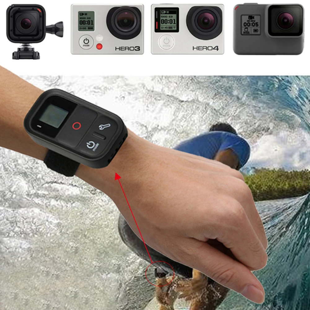 Водонепроницаемый wifi Пульт дистанционного управления для GoPro Hero 6 Hero 5 4 3+ 3/4 Session 5 Session lcd цифровой смарт-пульт дистанционного управления для GoPro