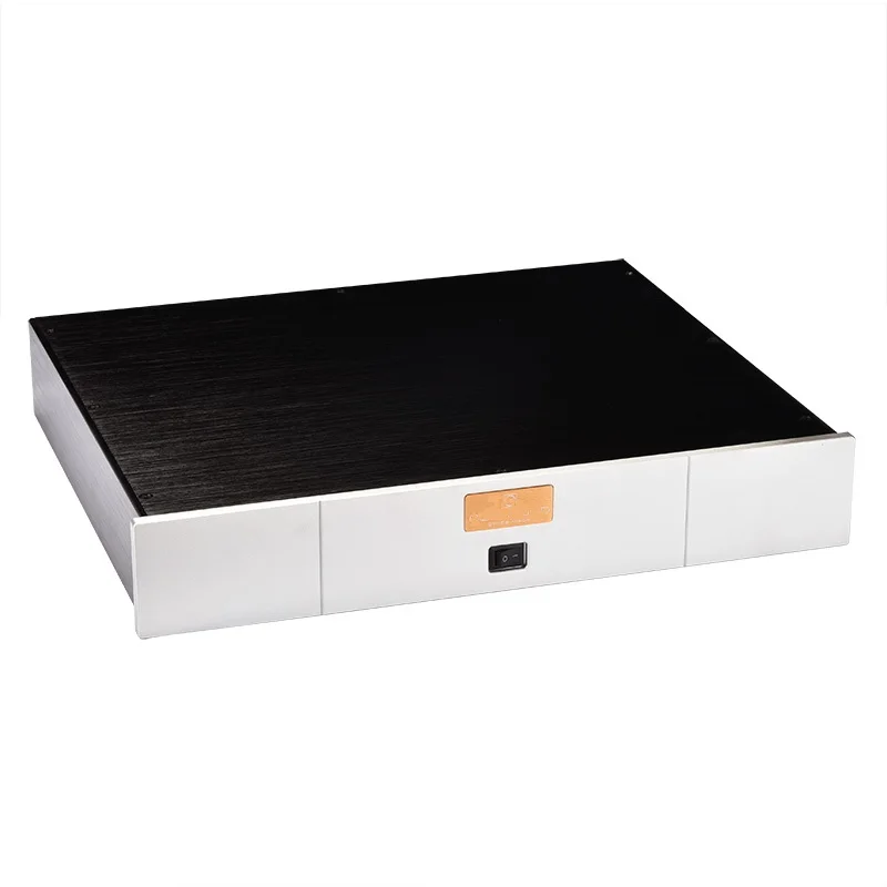 Carcasa de amplificador de aluminio tamaño W430 H70 L358, caja de preamplificador, fuente de alimentación, carcasa de bricolaje