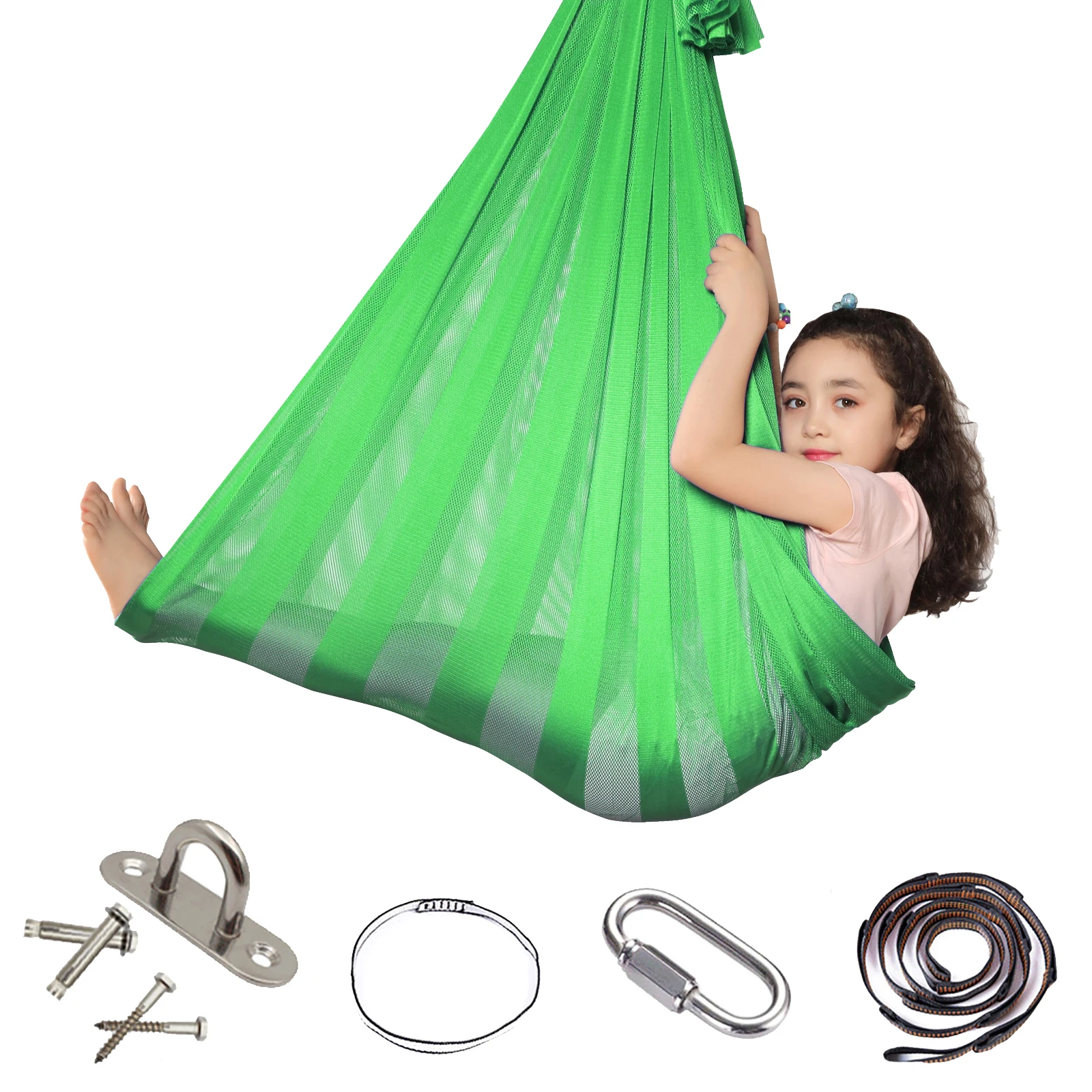 Kids Therapy Swing Cuddle Hanging Hammock with Autism ADHD Aspergers Sensory ~ 