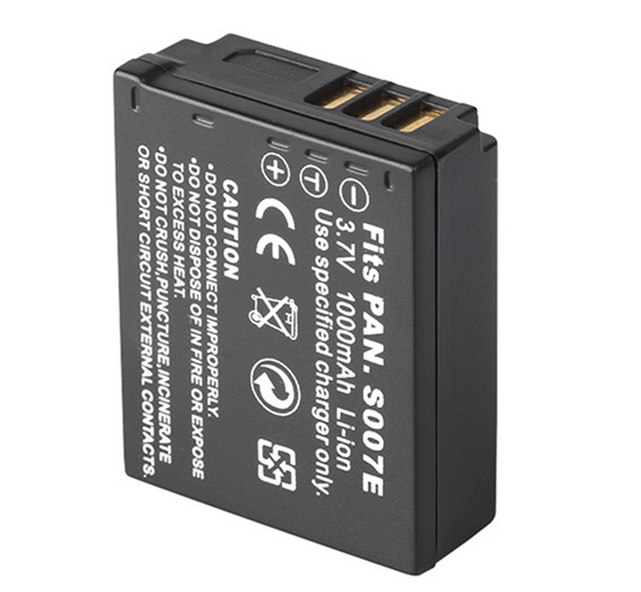 CGA-S007A Аккумулятор для цифровой камеры Panasonic Lumix DMC-TZ1A, TZ1K, TZ2A, TZ2K, TZ3A, TZ3K, TZ4K, DMC-TZ5A, TZ5K, TZ50S