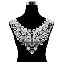 Водорастворимый воротник полиэстер шелк вышивка воротник DIY кружевные аксессуары полые грудь трехмерный воротник