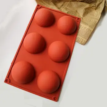 

Ball Sphere Silicone Mold For Cake Pastry Baking Chocolate Candy Fondant Bakeware Round Shape Dessert Mould DIY Decorating