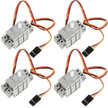 

4Pcs 270 Degree Programmable Gray Geek Servo Servos for Micro:Bit Robotbit for Smart Car Makecode for Kids Education MB0002