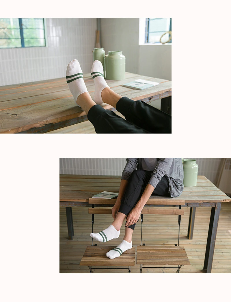 LJIQQ 5 пар мужские носки летние тонкие невидимые короткие носки с закрытым носком носки с двумя полосками женские носки