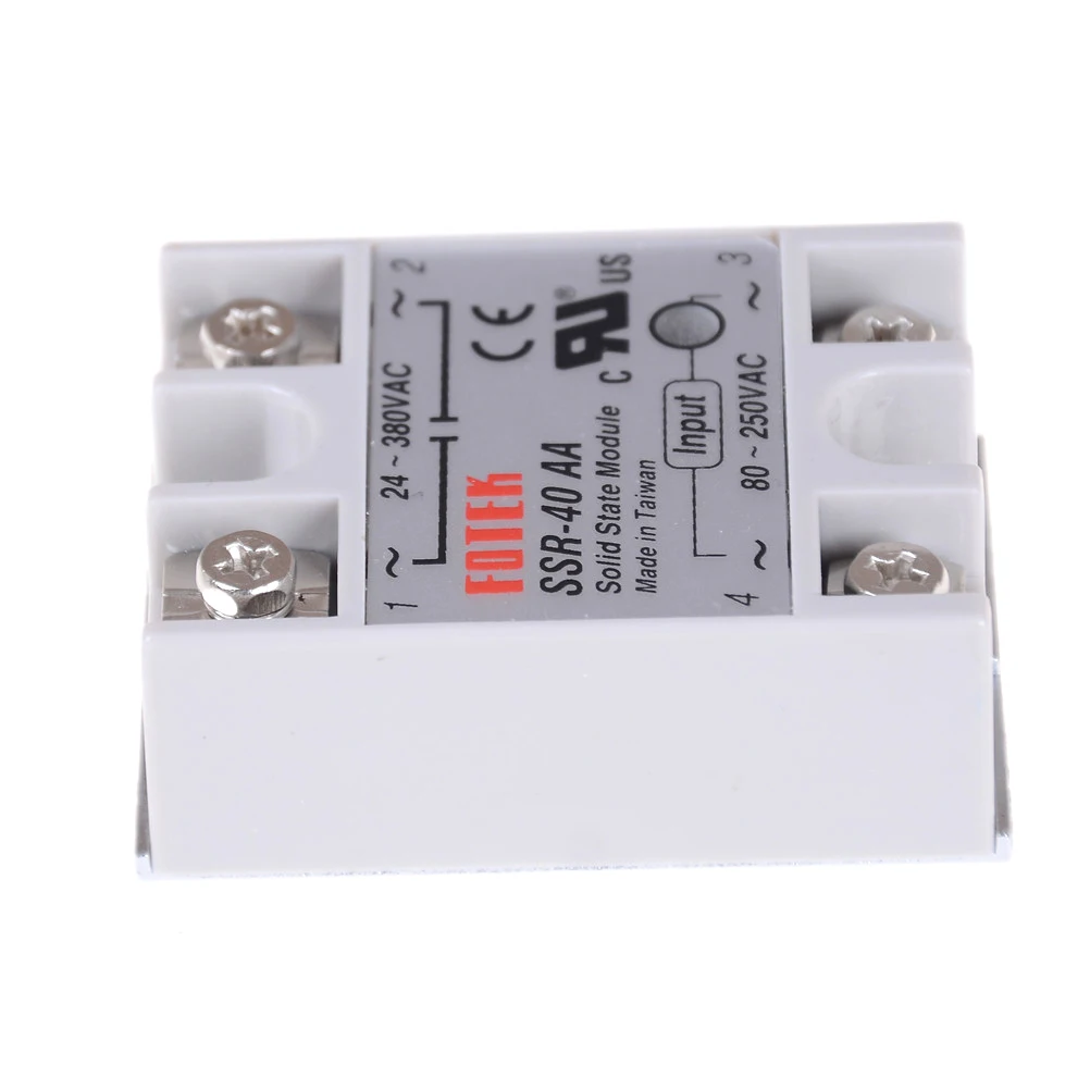 SSR-40AA 40A AC Control Actually 80-250VAC TO 24-380VAC SSR 40AA H Relay Solid State Resistance Regulator | Обустройство дома