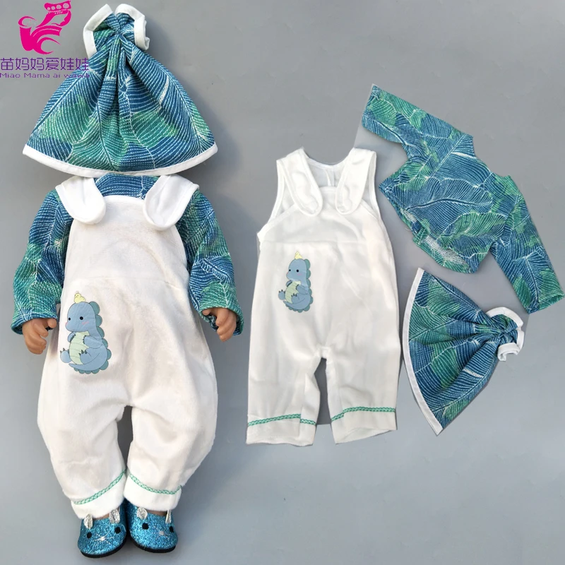 43 cm Baby Doll Clothes Winter Ski Jacket Pants Set 18 Inch Girl Doll Coat Dolls Clothes - Цвет: A17