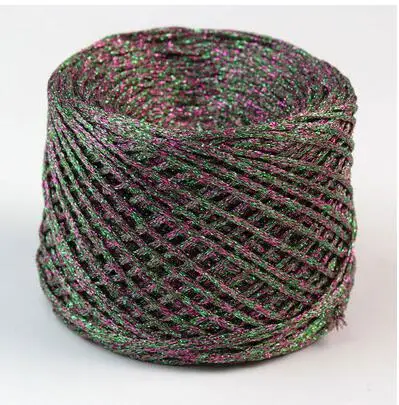 TPRPYN 1 шт. = 50 г пряжа для вязания и вязания крючком matethread DIY пряжа для вязания крючком металлик+ хлопок металлизированные нитки для ручного вязания - Цвет: purple camou