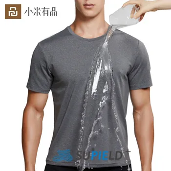 

Youpin Supield Men Short Sleeve Shirt Hydrophobic Technology Waterproof Breathable Anti- Fouling Thin Quick Dry T-Shirt Male