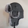 Men Women Russian Winter Bomber Hat Ushanka with Ear Flaps Faux Fur Trapper Hat Earflaps Warm Cap for Snow ► Photo 3/6