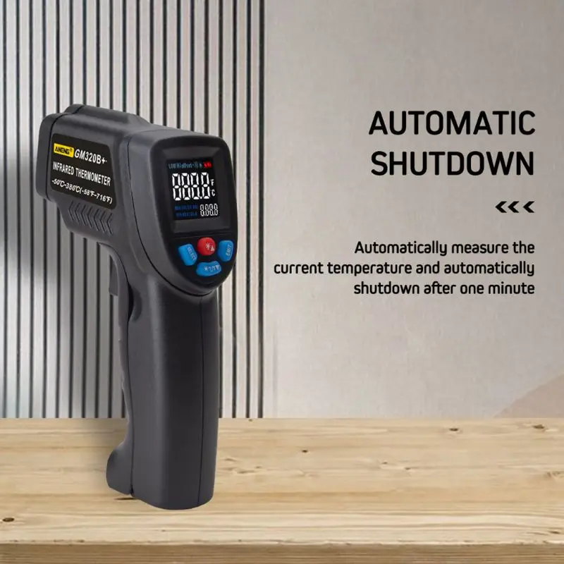 

Digital Laser Infrared Thermometer Non-contact Temperature Gun -50~380 C -58~716 F A5YD