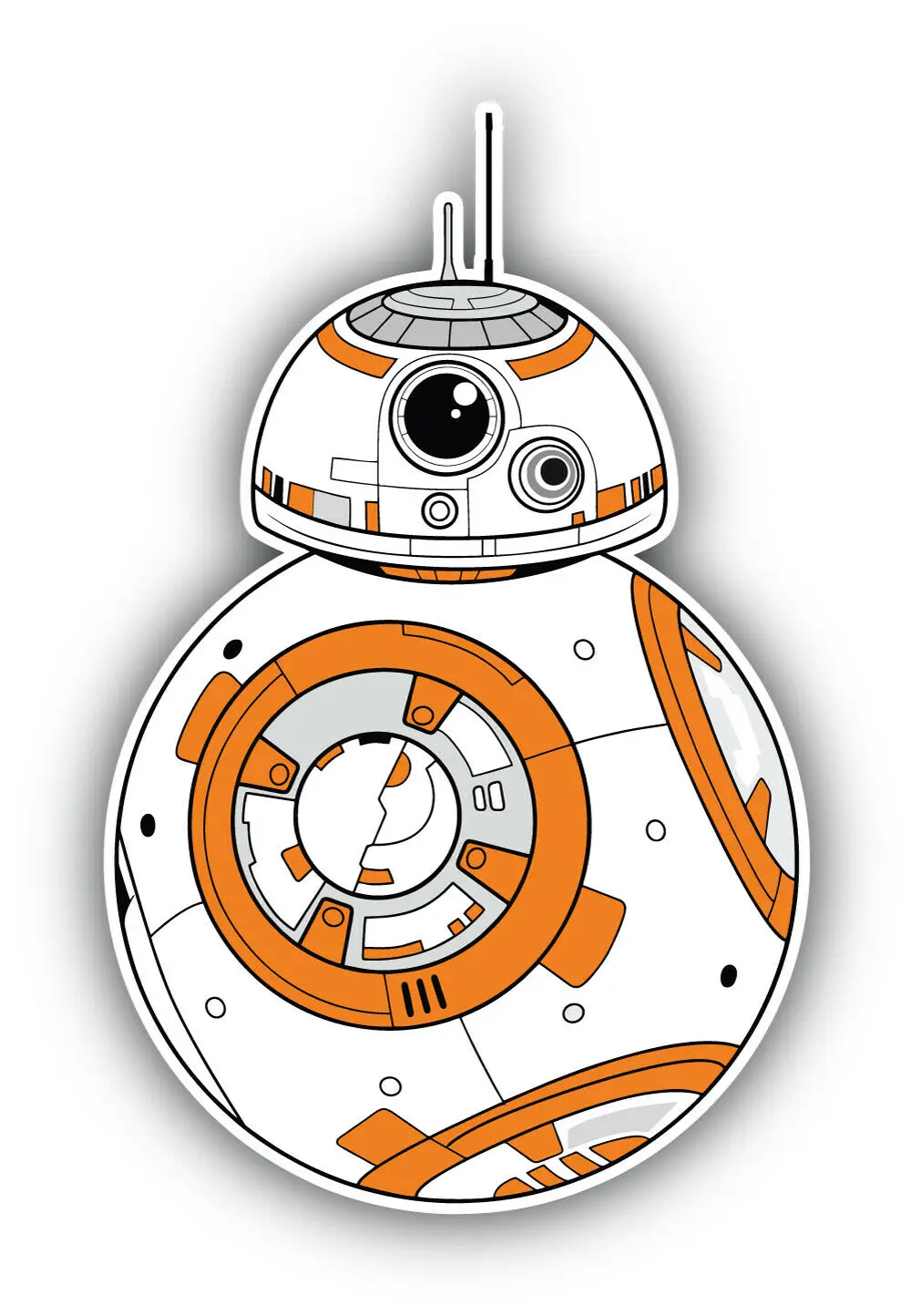 Для с рисунками из Star Wars BB 8 наклейка бампера ''SIZES''|Наклейки на автомобиль| |