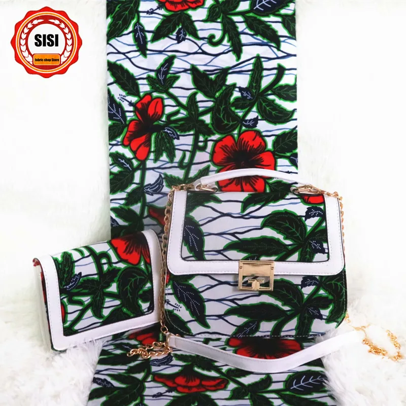 Горячая дизайн 3 шт Африканский ручной воск сумка с Анкарой Печатный воск высокого качества хлопок для шитья женские Вечерние