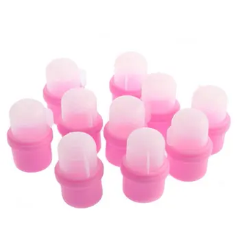 

1 set 10Pcs Polish Remover Wearable Nail Soak Soaker DIY Acrylic UV Gel Cap Tip Set Beauty Accessories Acetone resistant