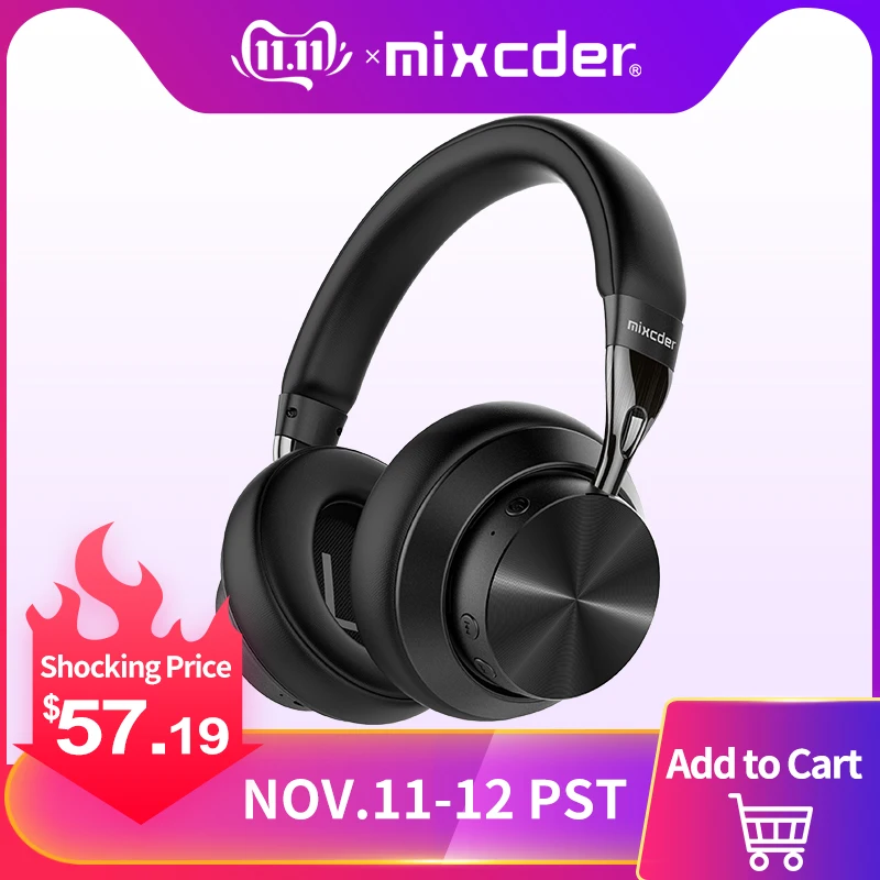 Online Mixcder E10 Verbesserte aptX Niedrigen Latenz Wireless Bluetooth Kopfhörer 5,0 Luftfahrt Metall Faltbare Bass Bluetooth Headset