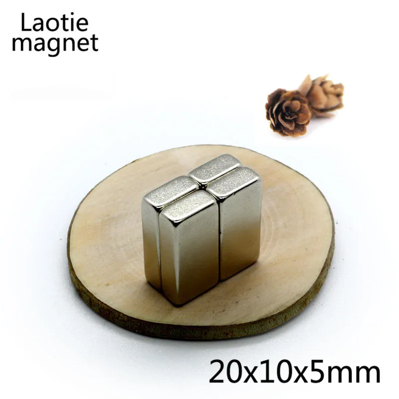 10Pcs Permanent Neodymium Magnet 20x10x5mm Cuboid Block N35 NdFeB Small Super Strong Powerful Magnetic Magnets For Crafts