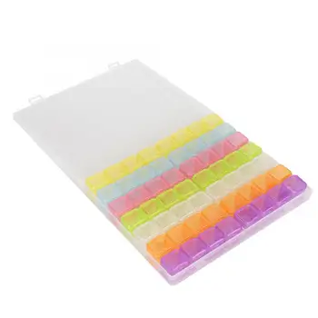 

Nail Chart 56 Grids Nail Art Storage Box Sequin Rhinestone Small Accessory Organizer Container Case (Colour) Nail Polish Holder