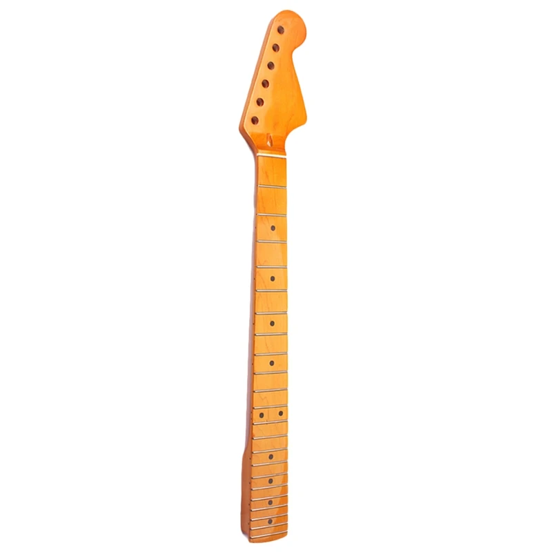 

22 Fret Yellow Gloss Maple Guitar Neck Left Hand Maple Fingerboard for ST FD Electric Guitar Replacement