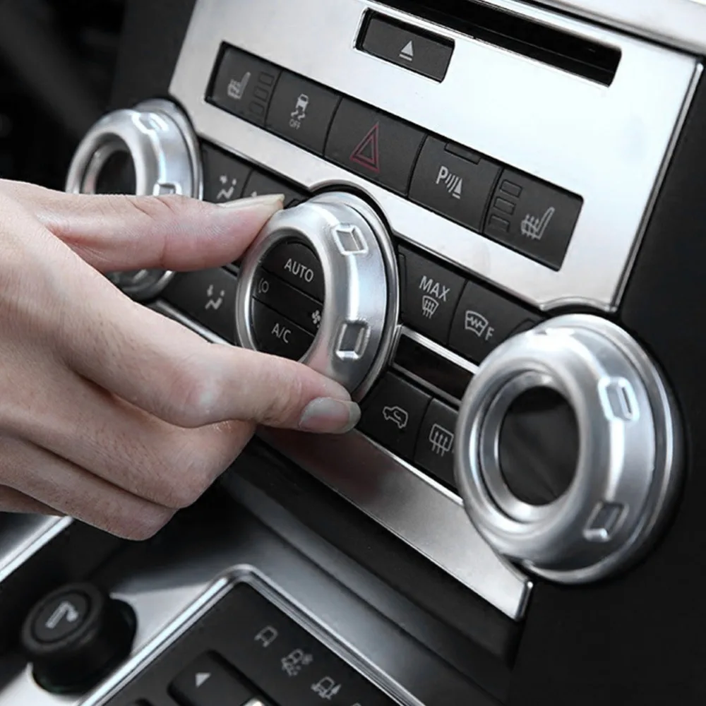 Car Volume & Air Conditioning Knobs Button Trim Cover for Land Rover Discovery 4 LR4 2009 2010 2011 2012 2013 2014 2015 2016 |