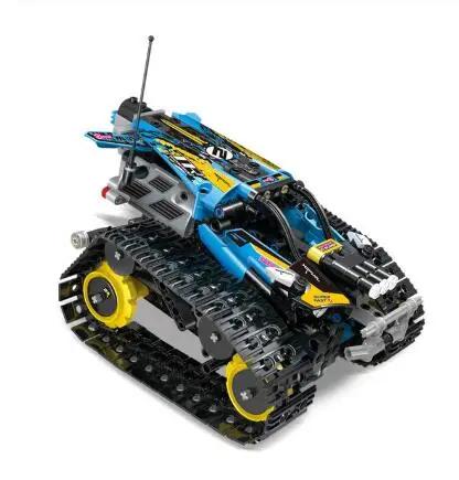 Форма KING 13032 13036 RC гоночный автомобиль на дистанционном управлении гусеничный гонщик строительные блоки город техника автомобиль 42095 RC игрушки подарочные кубики - Цвет: Белый