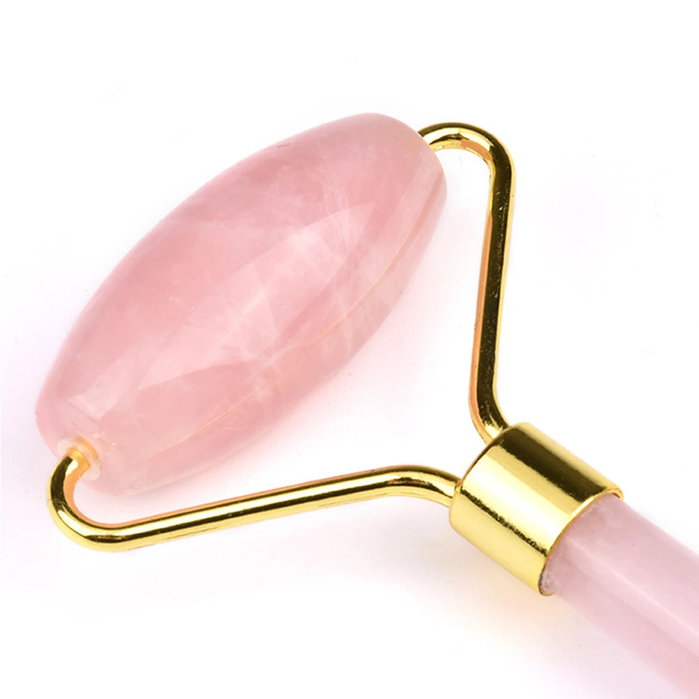 2 In 1 Eyes Guasha Chin Face Lifting Tool Massage Roller Skin Tightening Artificial Jade Promote Absorption Reduce Puffiness