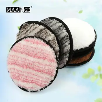 

MAANGE 1PC Microfiber Face Cleaner Cosmetic Puff Makeup Remover Plush Puff Cleansing Cloth Pads Makeup Beauty Facial Powder Puff