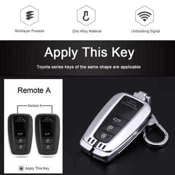 

Remote 2/3 Buttons Car key case Wallet Fob For Toyota Camry CHR C-HR Aygo Prius Corolla Aygo RAV4 Prado 2016 - 2018 Key Holder