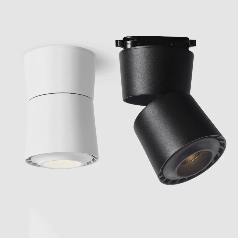 

Surface Mounted Folding LED Downlights 7W10W15W COB LED Ceiling Lamps Spot Lights 360° Rotation Track Lights Background Lighting